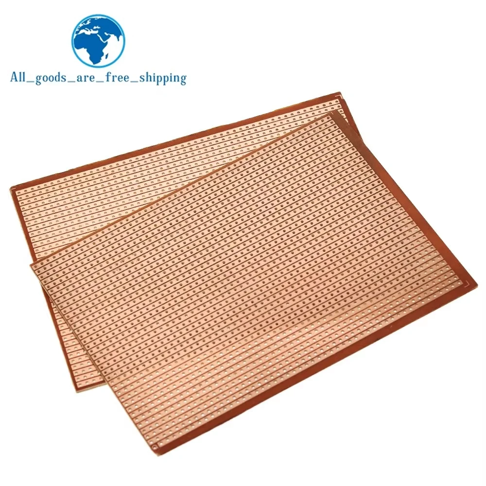 TZT DIY 9.5x12.8 9.5*12.8CM Prototype Paper Board Universal Experiment Matrix Circuit Board Single Row Continuous Hole 95x128mm printed circuit board