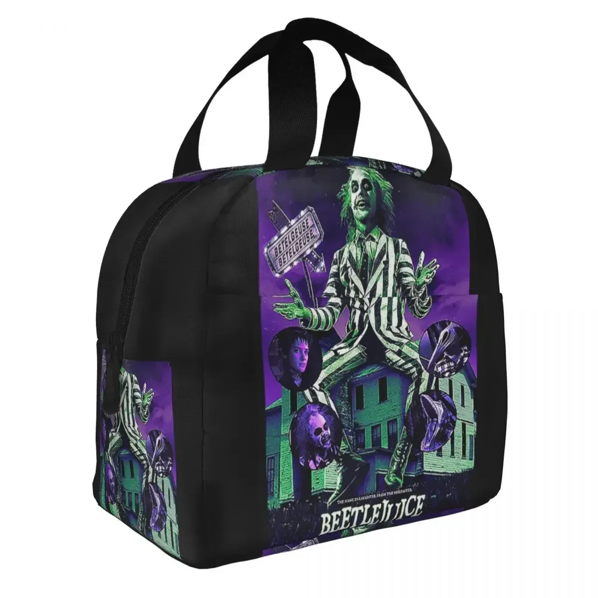 thumbnail image 1 of Never Trust The Living - Bolsas de almuerzo con aislamiento Beetlejuice, bolsas de picnic impermeables, bolsa de almuerzo para mujeres, trabajo, niños, escuela, 1 of 5