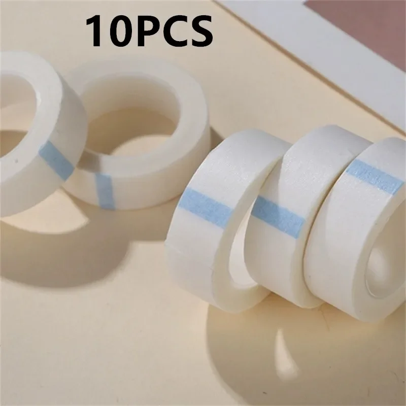 1/5/10PCS White Tape Eye Eyelash Patch Breathable Medical Paper Tapes Eyelash Extension Lint Eyelid Sticker 9M*1.25CM