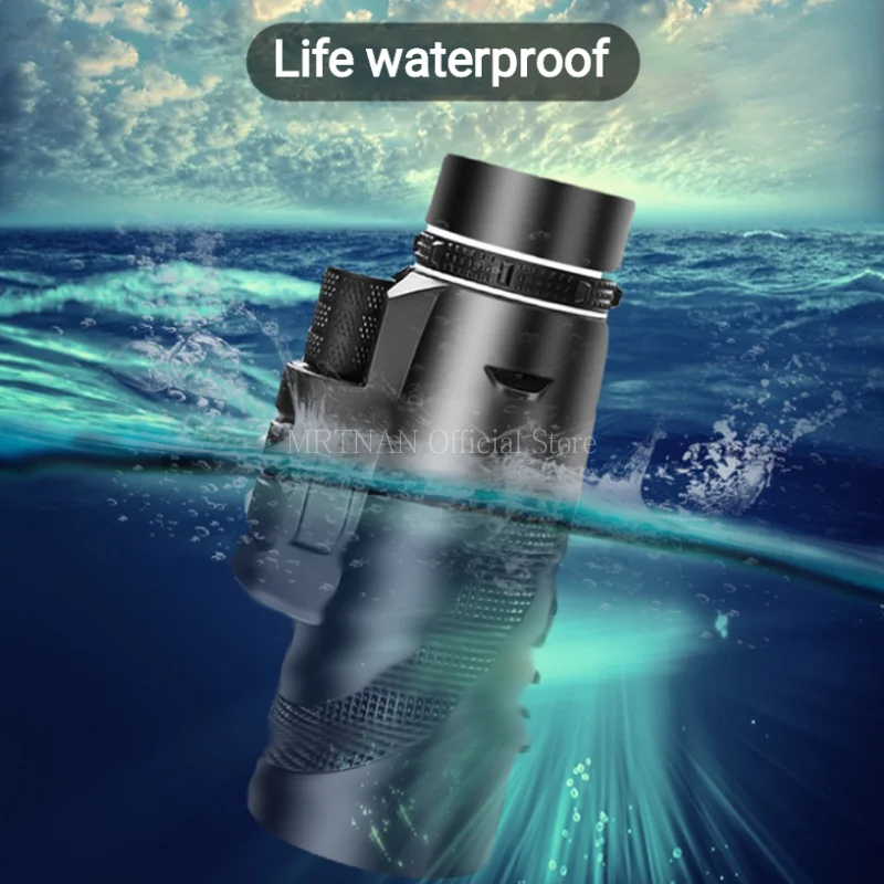 80x100 HD ZOOM Powerful Monocular Telescope Portable Binoculars Long Range Telescope Hunting Camping With Tripod Phone Clip 2