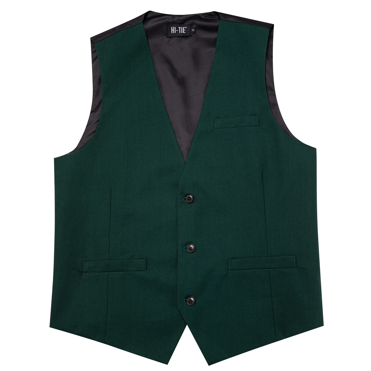 

Hi-Tie TR Men's Vest Slik Dark Green Purple Red Gold Blue Slim Fit Waistcoat Formal High Quality Wedding Business Designer Gifts