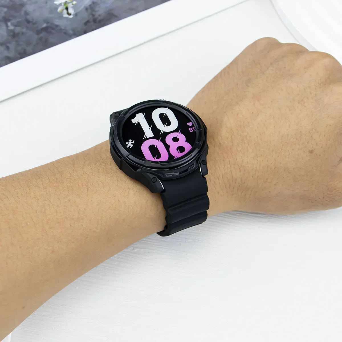 Silicone Strap and Protective Case Cover for Smartwatch Modification Kit