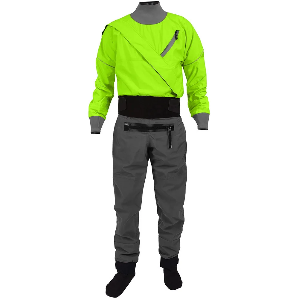 Waterproof Dry Suit for Men, 3 Layers Fabric, Surfing Rafting, Breathable Hoodie, 1 Piece, 2023 5