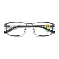 Lunettes de lecture à la mode pour hommes, monture de lunettes de Prescription bloquant la lumière bleue de haute qualité avec charnière à ressort + 75 + 125 + 175 + 225 3