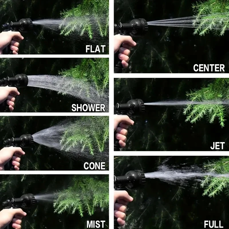 Water Hose Expandable Magic Hose 25FT-200FT Gardening Supplies Car Wash Water Gun