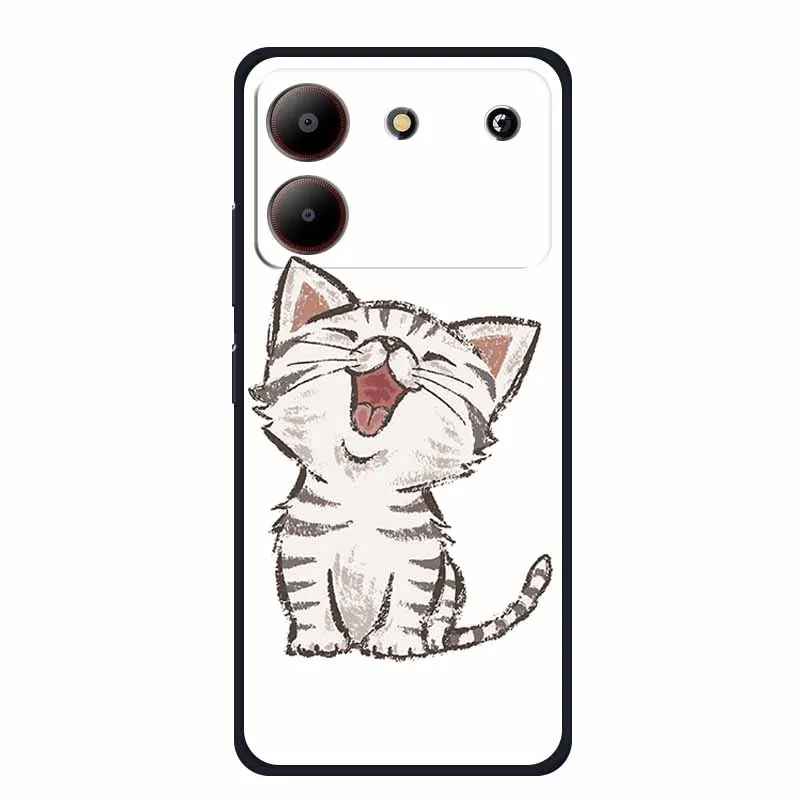 Sleek Black Silicone Soft Back Cover Case