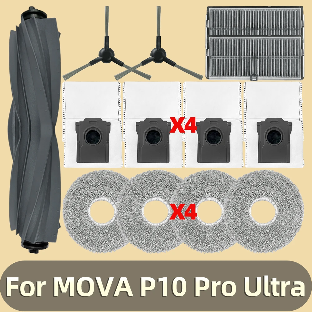 14 Sacchetti Raccoglipolvere Per Aspirapolvere Robot MOVA P50 Pro Ultra, P10 Pro Ultra, S20 Ultra, Compatibili Con Stazione Autosvuotamento - 5