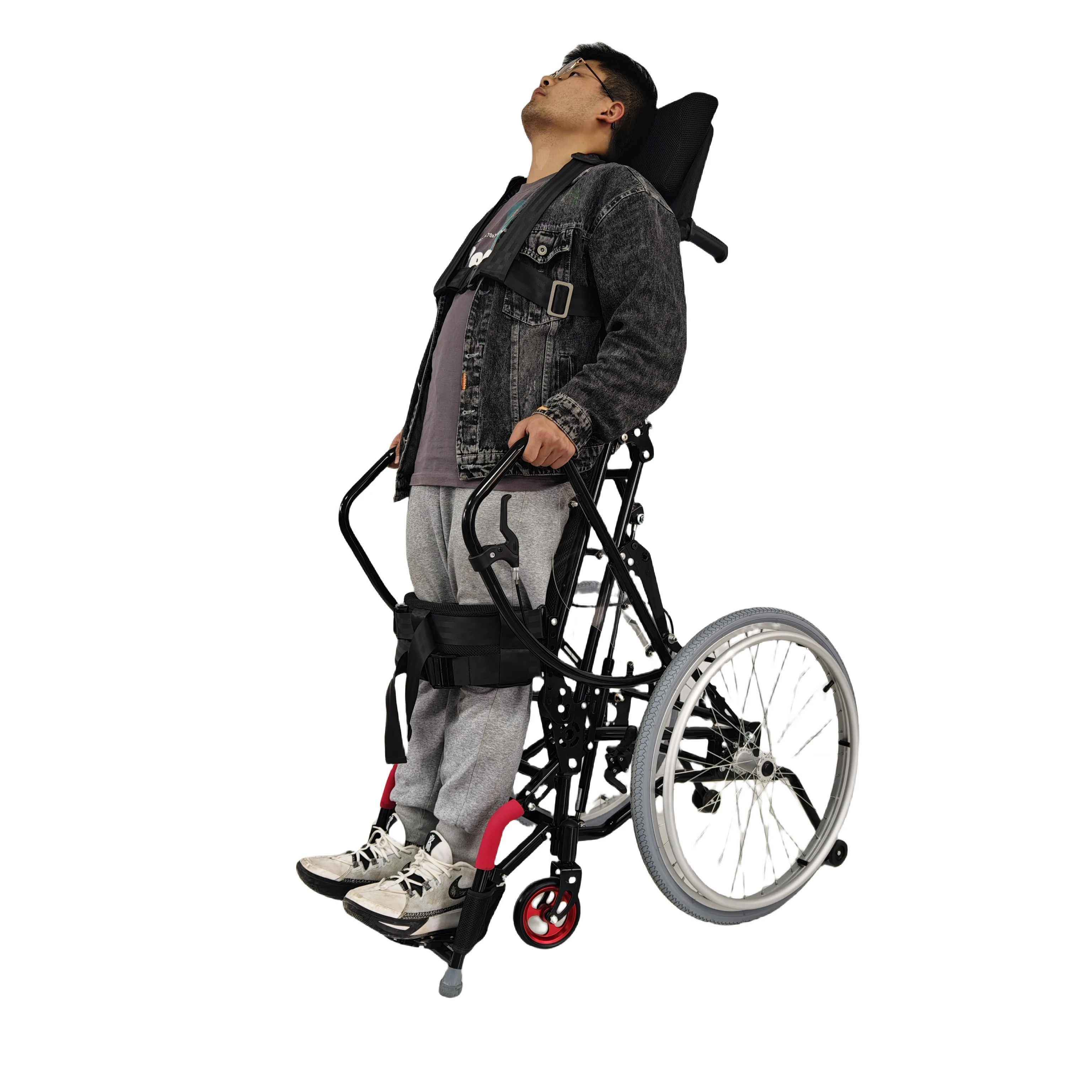 Manual Wheelchair Wheelchairs for the Disabled Standing Wheelchair Lightweight Sporty and Manually Standing Hot Sell