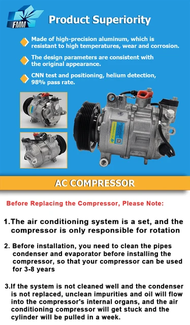 AC コンプレッサー HS11 適用: 起亜 ピカント ヒュンダイ/現代/HYUNDAI I10 97701-0X000 97701-07100 97701-07110 F500-DB3AA-04 F500-DB3AA-02 AL-II-9705 AL HS11 A&frasl;C コンプレッサー 適用: ヒュンダイ&frasl;現代&frasl;HYUNDAI I10 2008