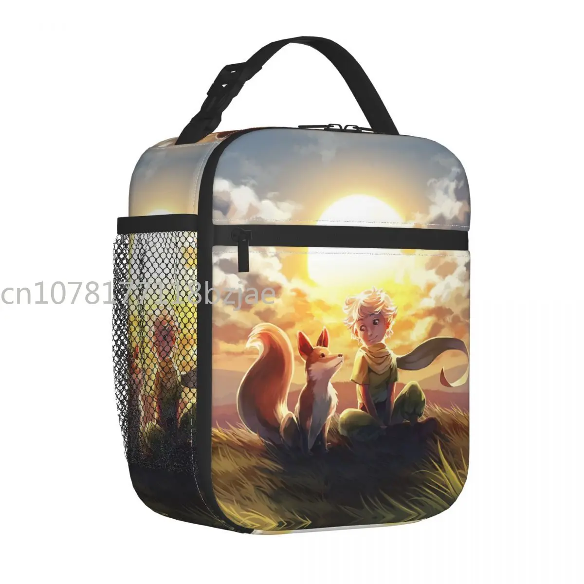 

The Little Prince Insulated Lunch Bag Portable Art Fox Meal Container Cooler Bag Tote Lunch Box Work Travel Men Women