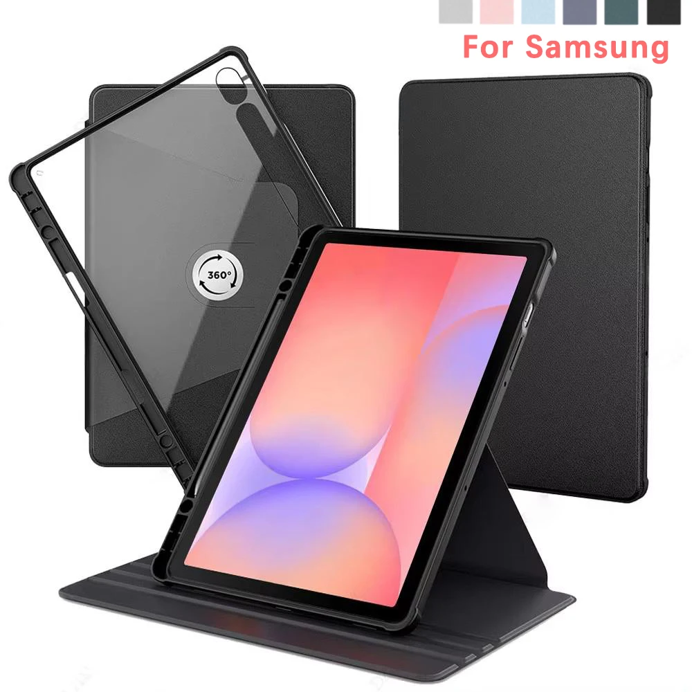 Versatile Rotating Tablet Case with Pencil Holder and 360° Swivel Design