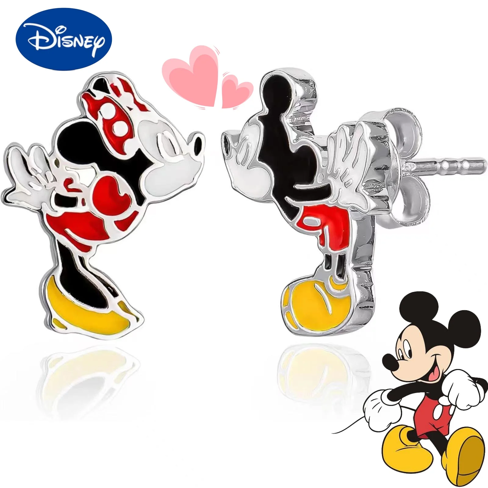 Disney-pendientes-de-Mickey-y-Minnie-Mouse-para-mujer-aretes-de-aguja ...