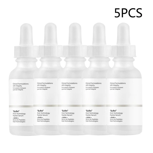 Transform your skincare routine with the 5PCS Niacinamide 10%/Hyaluronic Acid/AHA BHA Peeling Face Serum Series