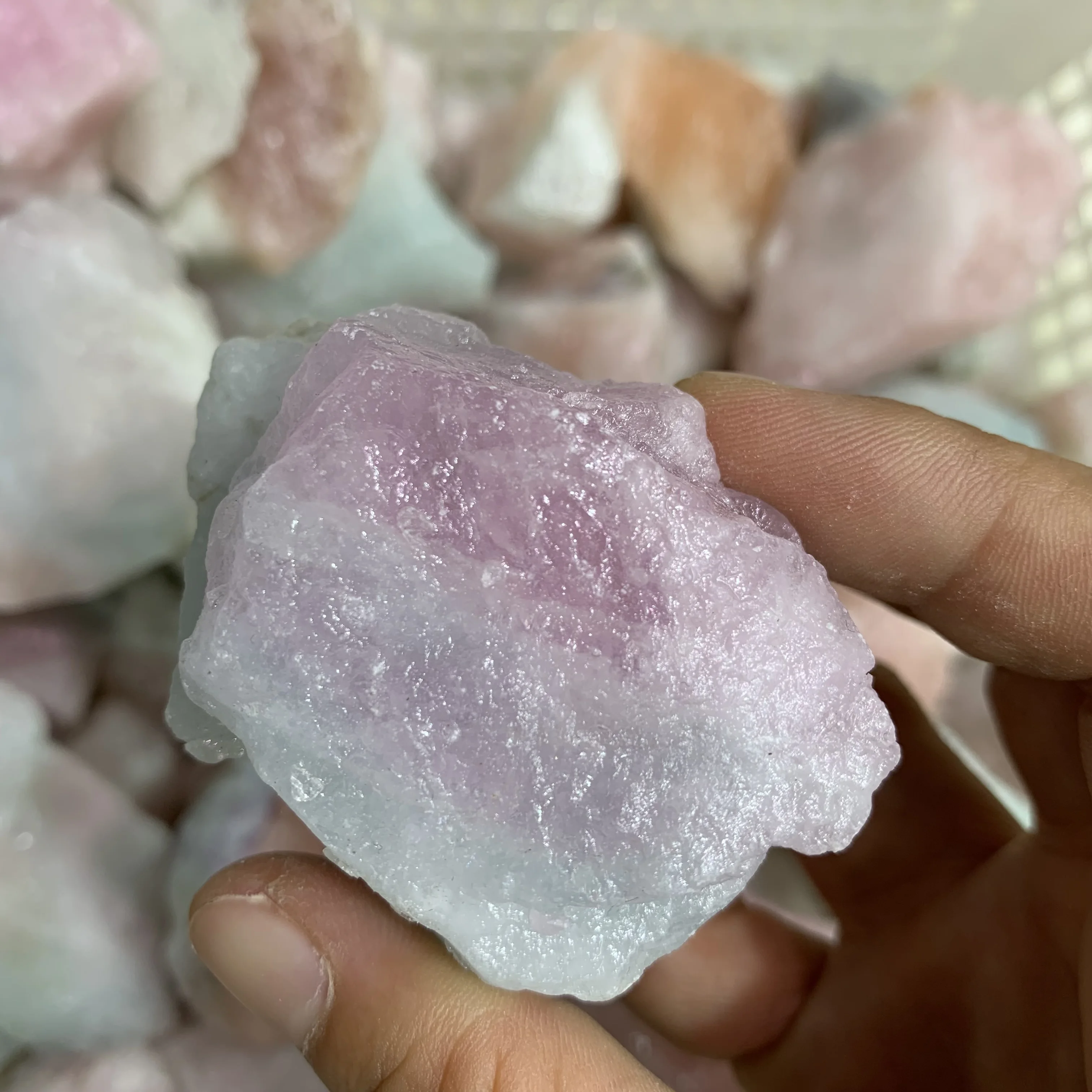 Raw Natural Morgan stone rough Morganite Mineral Specimen AliExpress