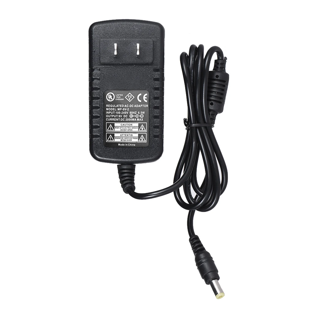 MAT-9V 2A Effect Power Supply Adapter Guitar and Bass Effects 100~240V/110~240V Input EU and US Plugs