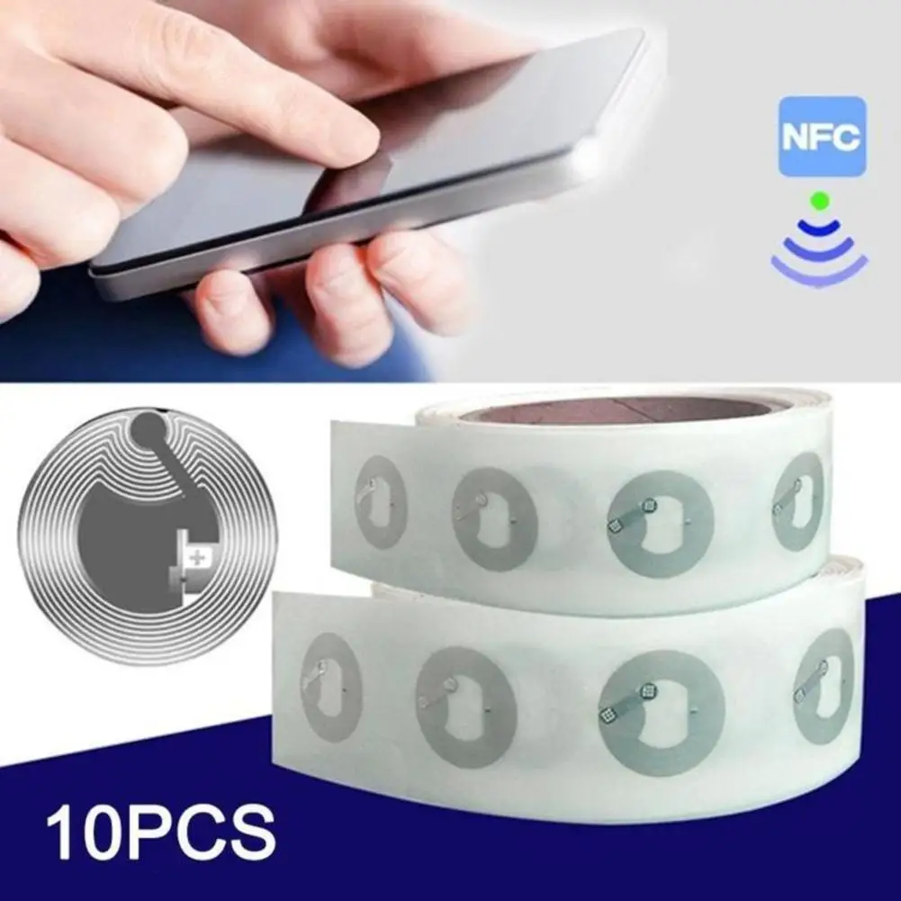 10pcs-NFC-Tag-NFC213-Label-213-Stickers-Tags-Badges-Re-Writtable-Dia25 ...