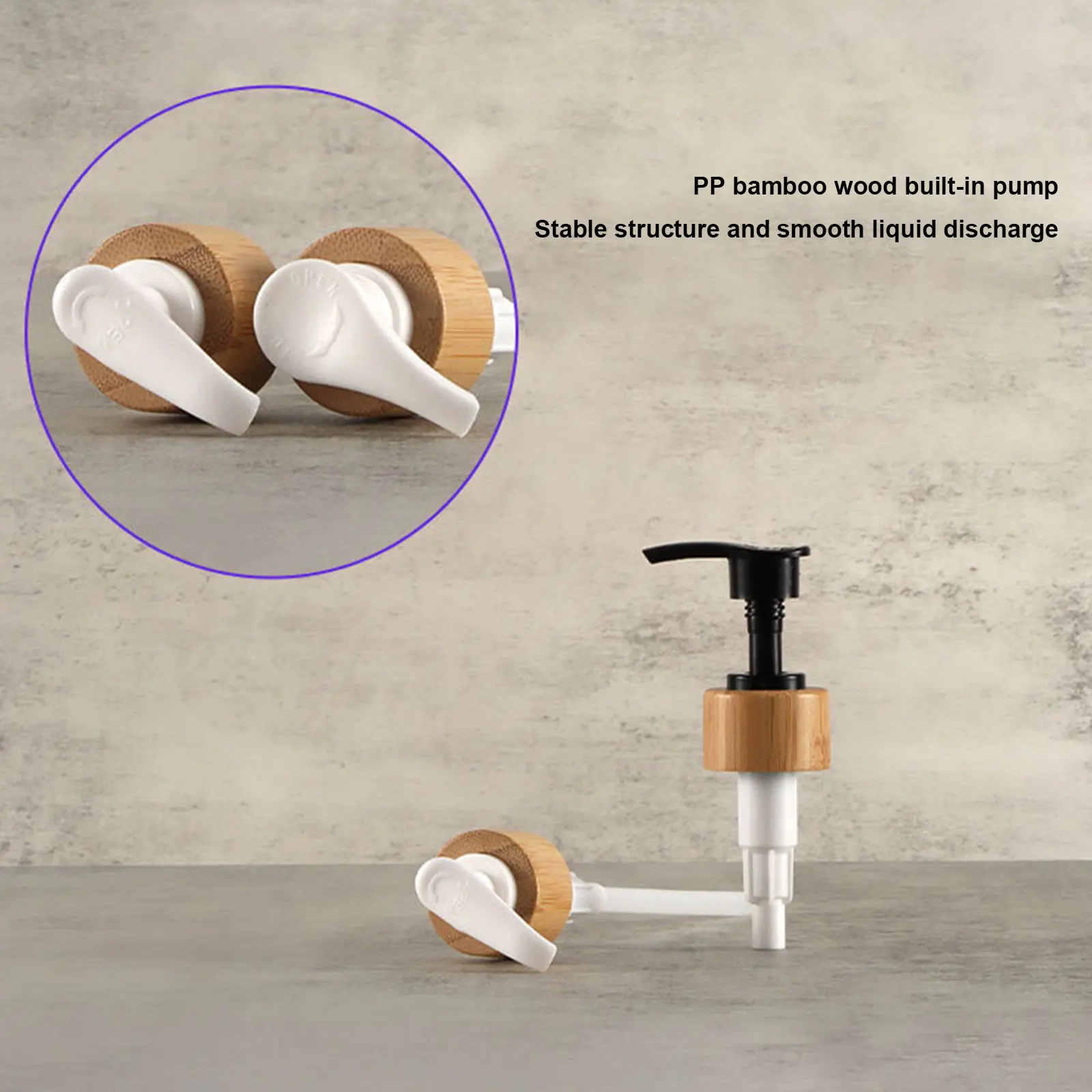 Soap Dispenser Hand Sanitizer Dispenser Shampoo Dispenser Soap Dispenser Bottle Refillable Plastic Bottles Foam Pump Bottle 300/500ml Soap Dispenser Bottle Bamboo Pump Shampoo Body Wash Conditioner Dish Wash Container Refill Lotion Sub Bottling