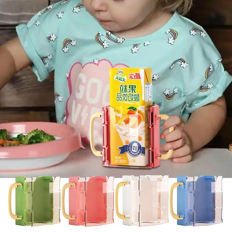 Food Pouch Holder No Squeeze Adjustable Juice Bag Spill Resistant With