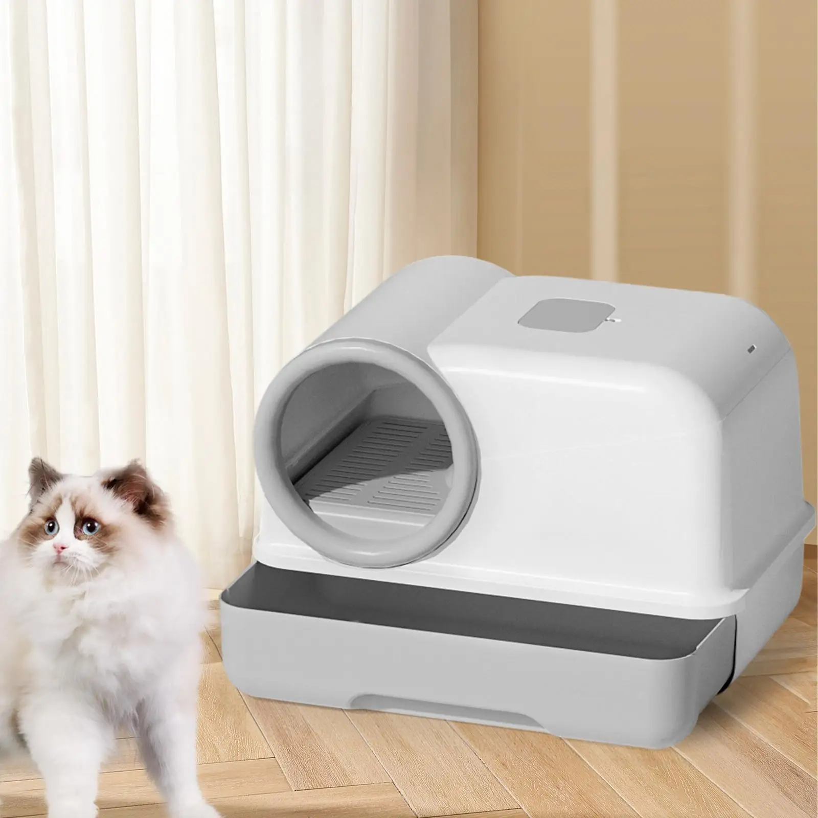 Fully Enclosed Cat Litter Box Large Cat Potty Corridor Sandbox Kitty Litter Box Kitten Potty for All Kinds of Cat Litter Fully Enclosed Cat Litter Box Large Cat Potty Corridor Sandbox Kitty Litter Box Kitten Potty for All Kinds of Cat Litter