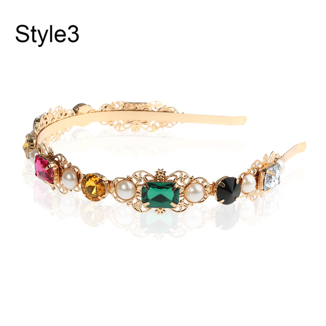 Gold leaf wedding roman bride greek women hair accessories bride head jewel headband head tiaras crown jewelry Hair Hoop