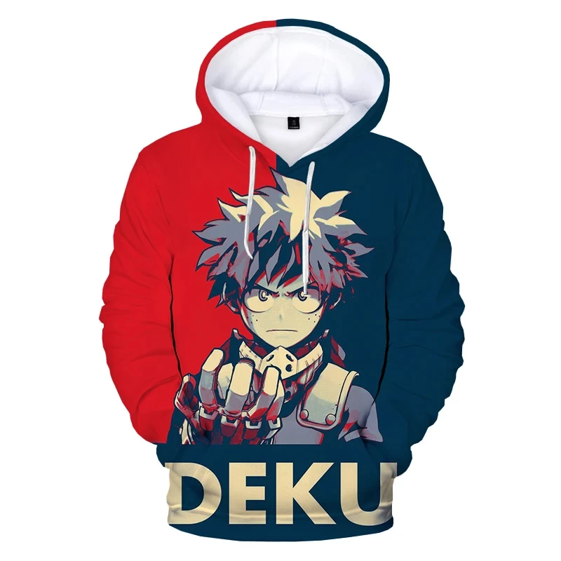 

Hoodies Anime My Hero Academia Deku 3d Print Sweatshirts Men Women Hooded Oversized Hoodie Kids Pullover Sweatshirts Tracksuit