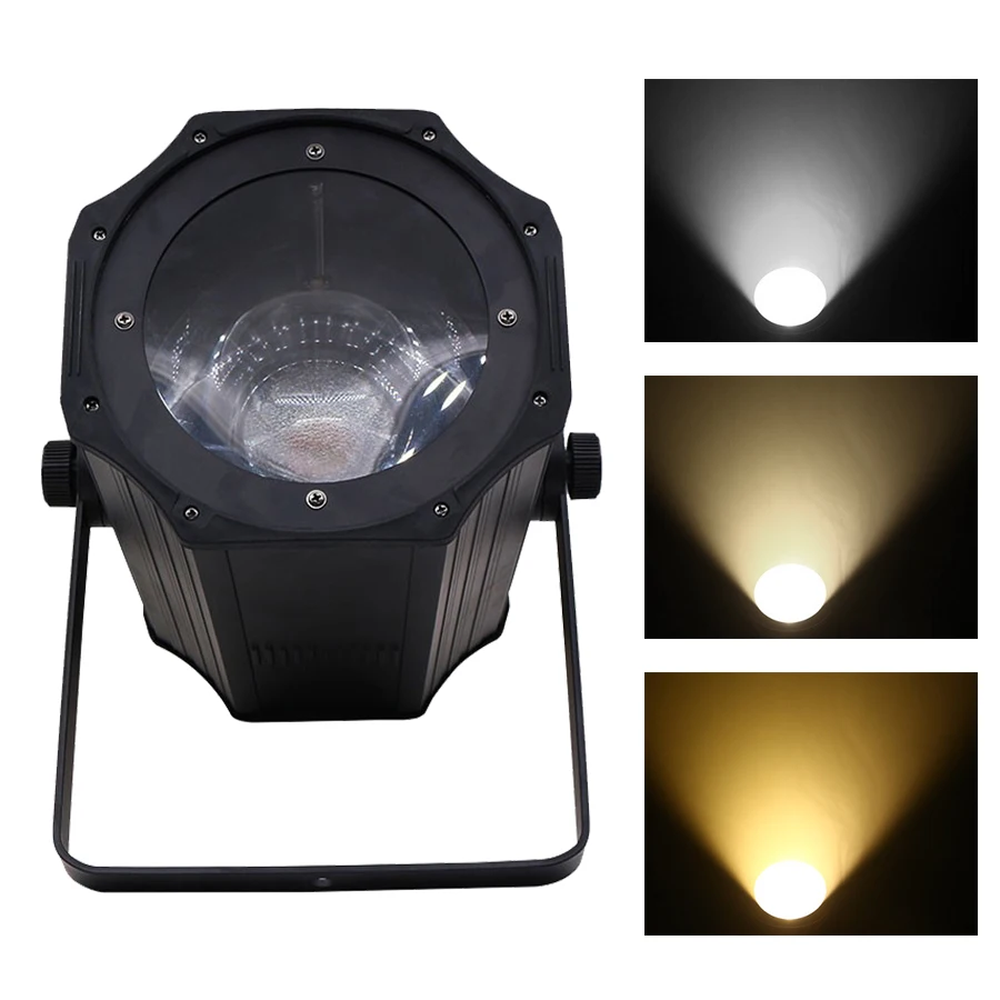 

200W COB Warm/ Cool White Zoom Par Light Linear DMX512 Led Par For Stage Wedding Disco DJ 3/7 DMX Channels