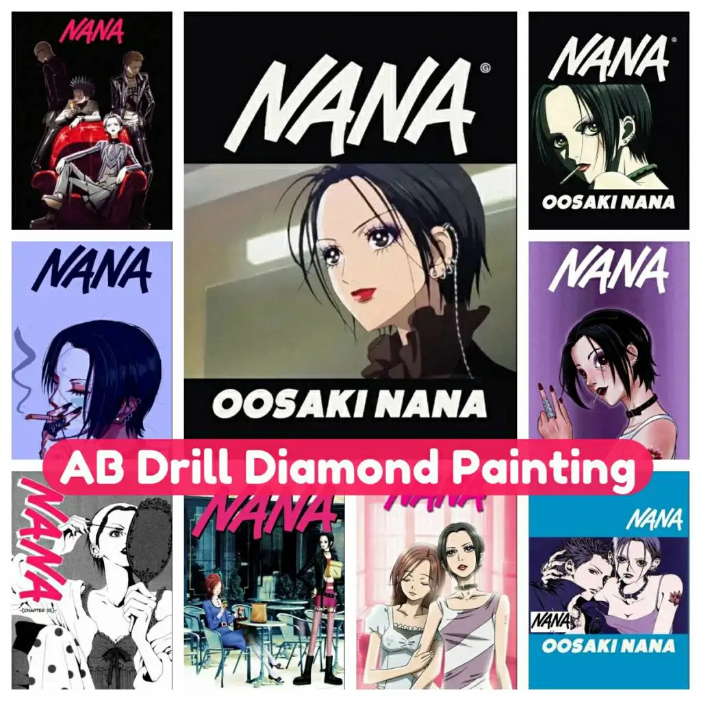 

Anime Nana Accessories AB Diamond Painting DIY Mosaic 5D Kit Art Rhinestones Cross Stitch Kit Handmade Embroidery Gift for Kids