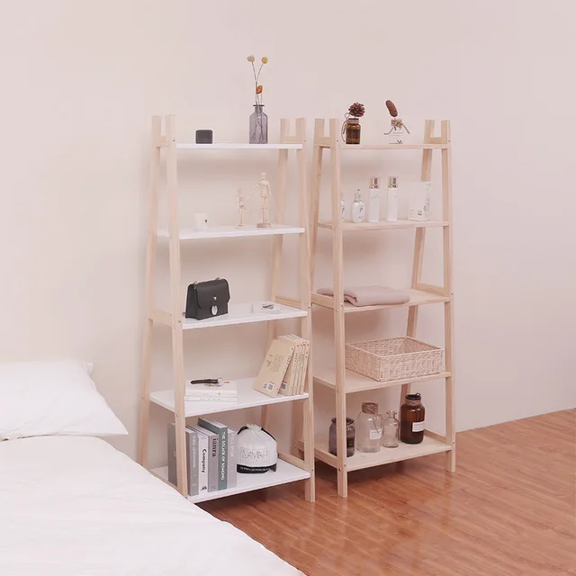 Kids BookshelfNordic children's bookshelf creative storage rack trapezoidal multi-layer simple furniture display rack shelf to S