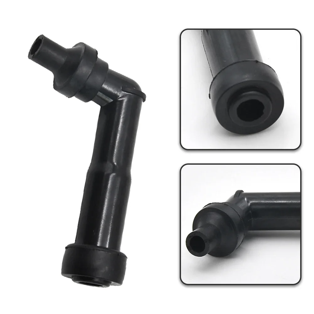 1-3Pcs Universal Motorcycle Ignition Spark Plug Cap Cover W/O 102 Degree Motorcycle Ignition Cap Rubber Resistance Parts