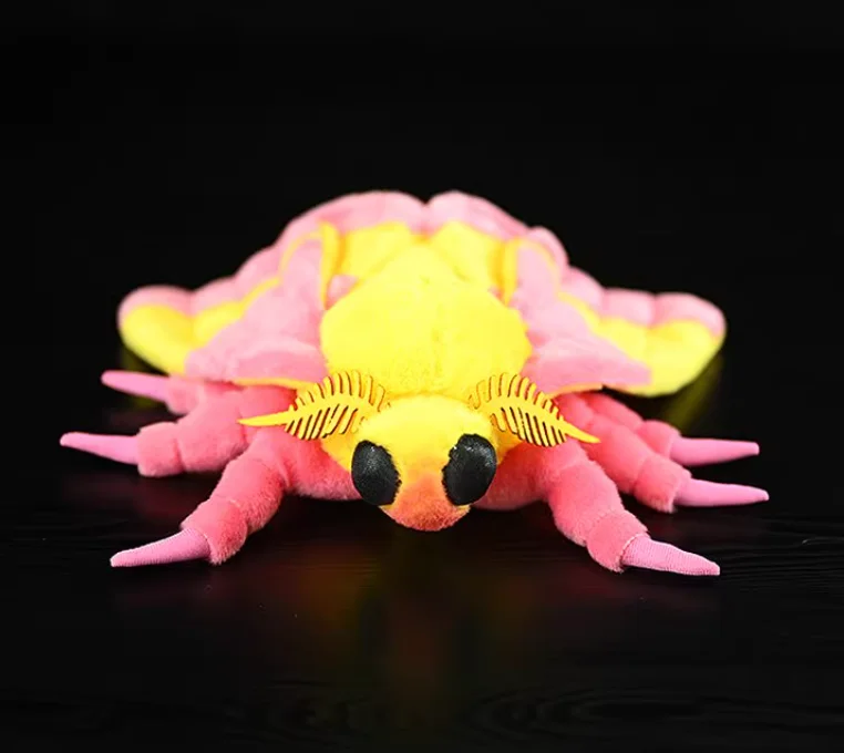 thumbnail image 1 of 2024 New arrival Silk Moth Fidelity Silkworm Fly Plush Toys Lifelike Insect Animals Soft Stuffed Toy Cute Doll Gifts Kid, 1 of 4