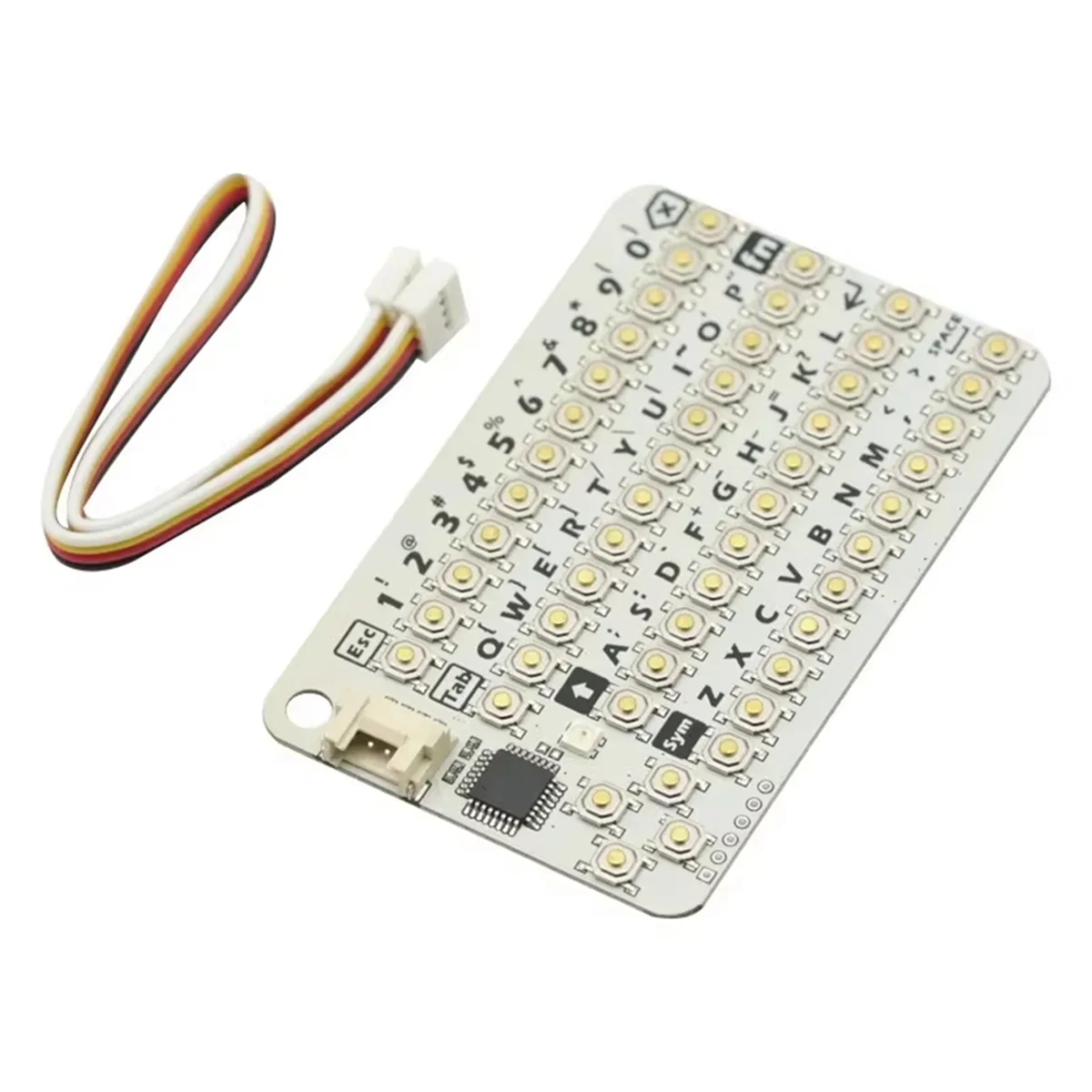A71Z CardKB V1.1 미니 50키 QWERTY 키보드 장치(ATMega8A MCU, I2C, RGB LED, 프로그래밍 가능, UIFlow(MEGA8A)용)