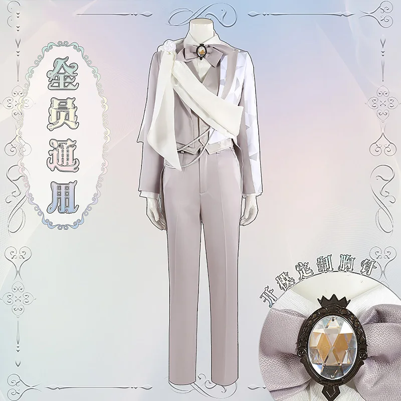 Gioco Twisted Wonderland 100Th Anniversary Alice Heartsla All Member New White Outfit Costume Cosplay Halloween Personalizza