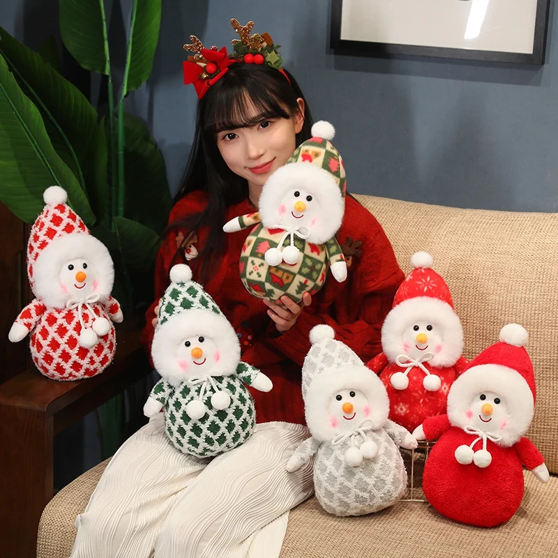Cute Snowman Plush Toy Christmas Decoration