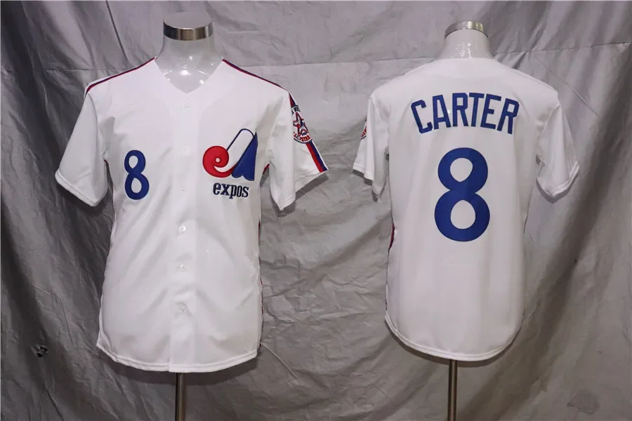 thumbnail image 4 of Camiseta de béisbol de los Expos de Montreal para hombre, versión bordada para fanáticos, estilo élite, chaleco para correr de verano, 4 of 5