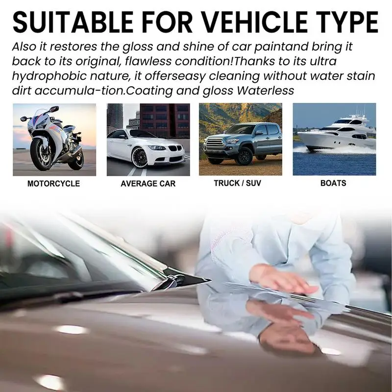 3 In 1 High Protection Quick Car Coating Spray 100ml Cleaning Repair Polishing Spray Coat Ceramic Coating Protective Car Kit