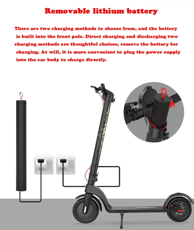 Original Battery for HX X7 Electric Scooter X7 5Ah and X7 Panasonic 6.4Ah Battery 2