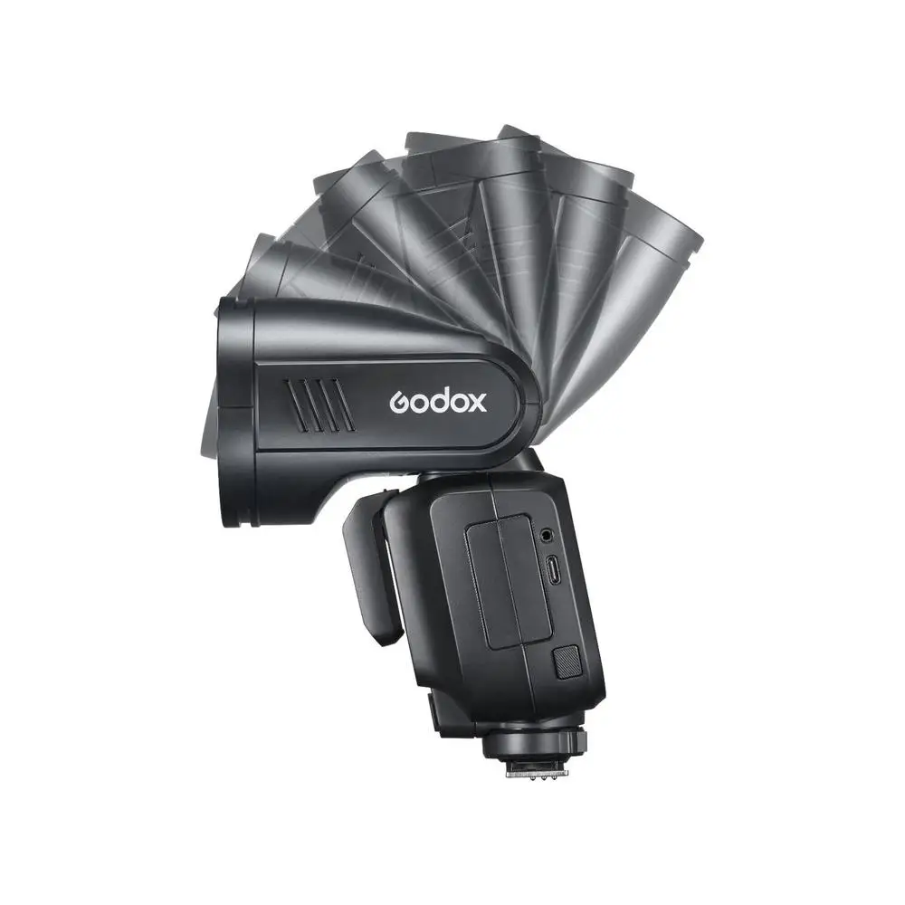 고독스 V100 100Ws 플래시 V100C V100N V100S C N S F O TTL 리튬이온 라운드 헤드 카메라 스피드라이트 (캐논, 니콘, , 후지필름, 올림푸스용)