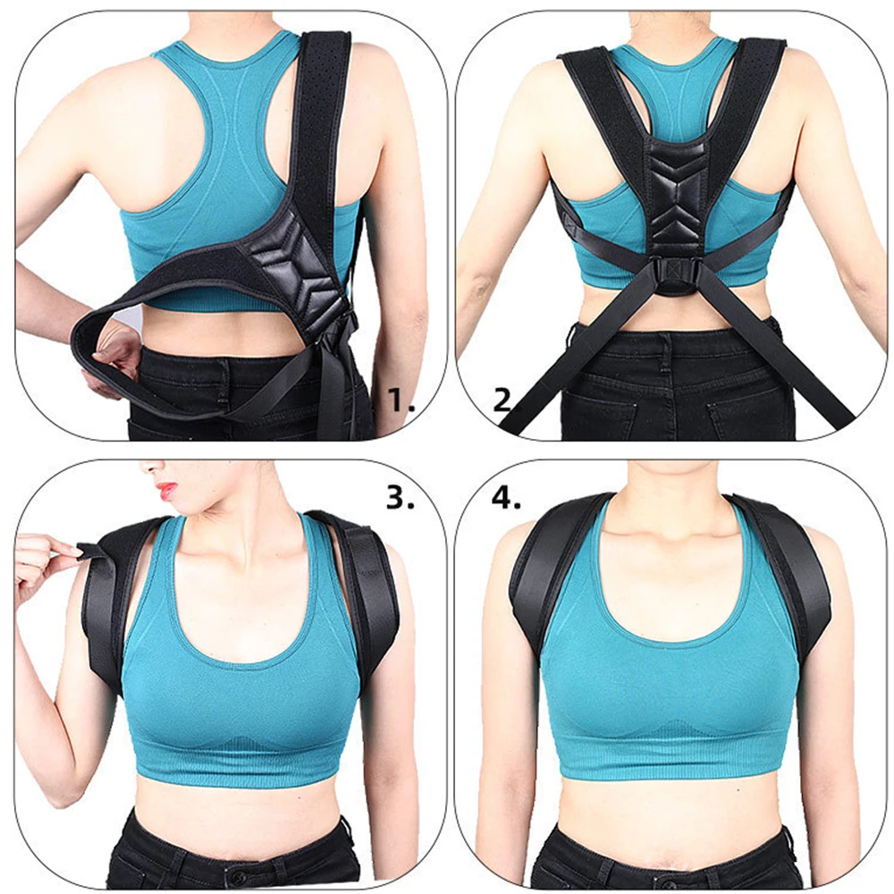 Medical Adjustable Back Posture Corrector Lumbar Back Corset Shoulder Support Belt for Men Women posture corrector belt shoulder support posture corrector back support belt
