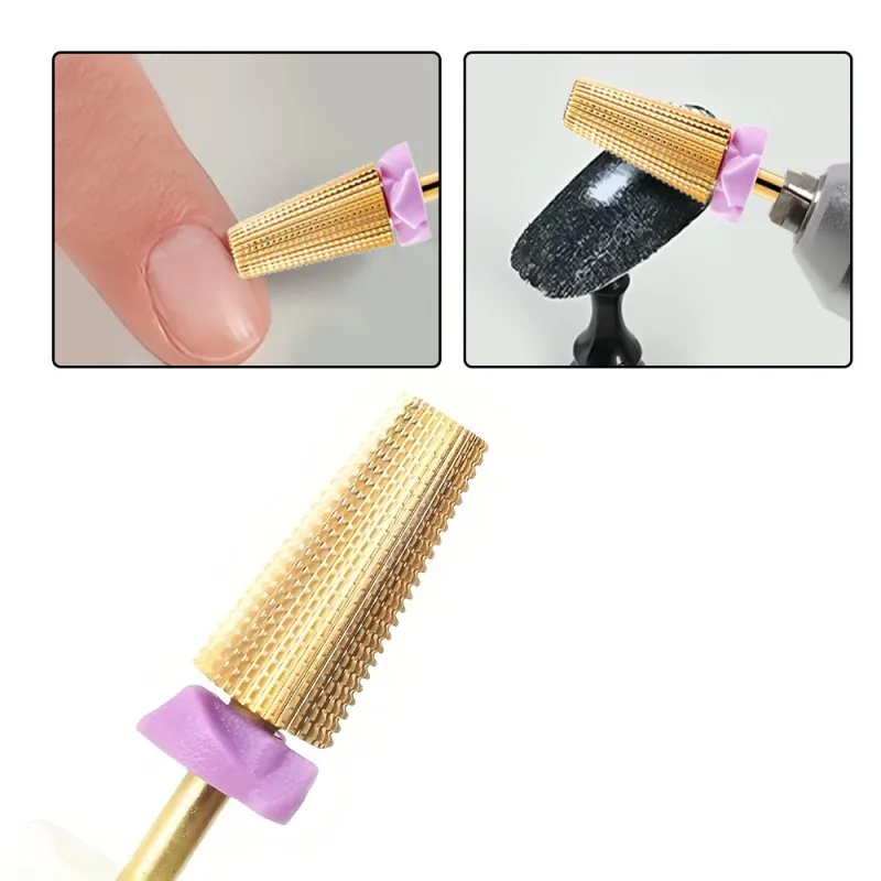 Nail Drill Bits 5 in 1 Tungsten Steel for Manicure 1 PC