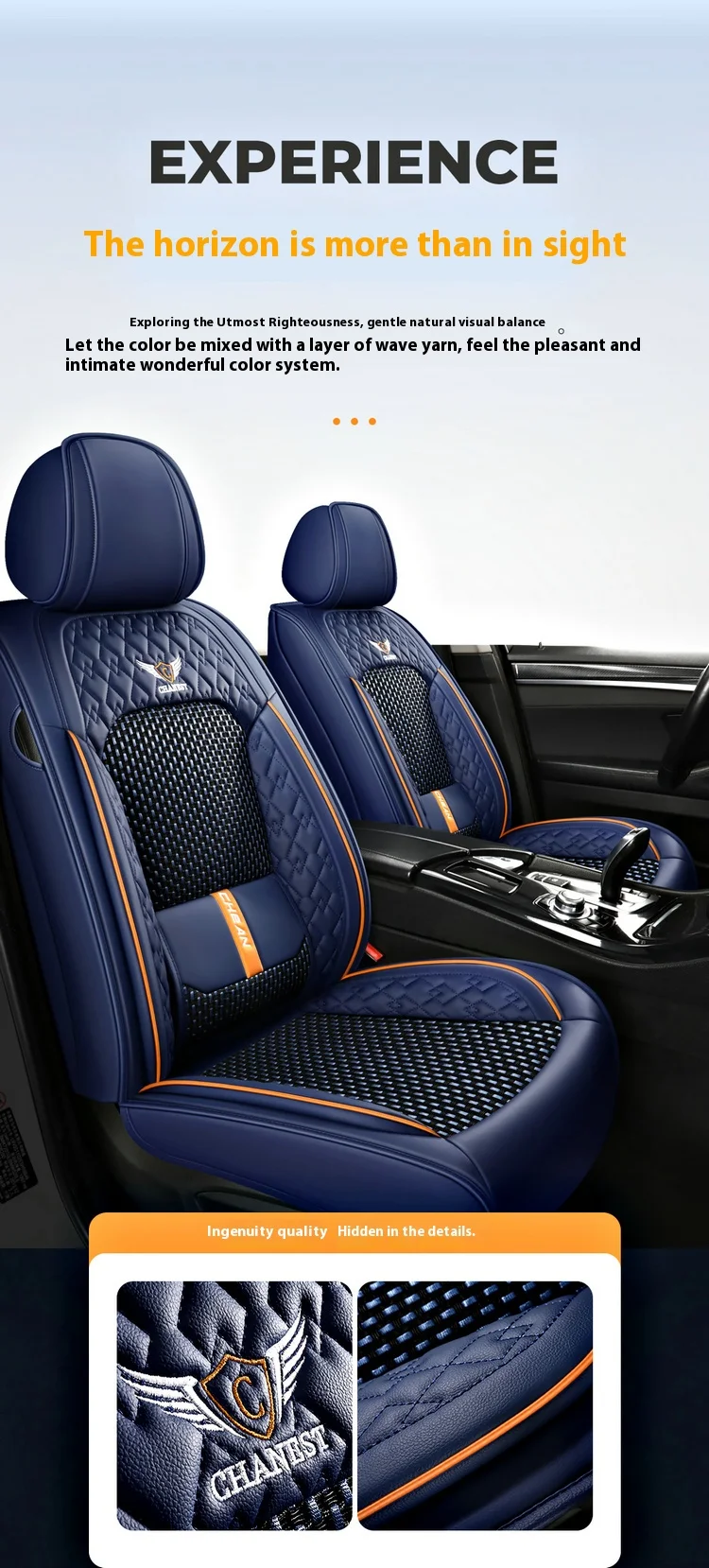 Nappa leather car seat covers