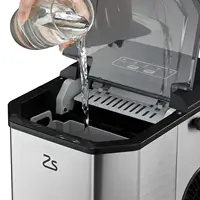 Machine à glaçons 120W 9 glaçons en 6 minutes, 26lb/24h, autonettoyante, machine à glaçons avec pelle à glace et panier pour fête, bureau 6