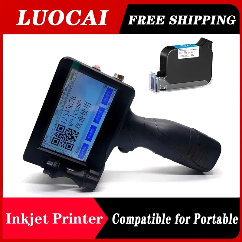 

2588 2588+ Portable Handheld Inkjet Printer Production Date Barcode Label Coding Machine Batch Number Quick Drying No encryption