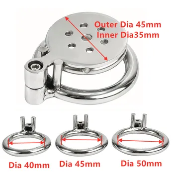 Stainless Steel Mini Male Small Metal Penis Cage Lock Bondage Bird Chastity Cage Belt Cock