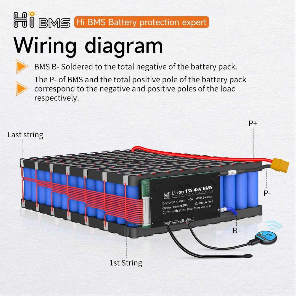 안녕하세요 스마트 WiFi BMS 100A Lifepo4 4S 12V 8S 24V 16S 48V 120A 블루투스 태양광 인버터 시스템 LFP 에너지 저장 BT EV RV
