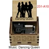Dancing Queen Wooden Wind Up Music Box Swedish Rock Band Song Special Musical Gifts for Fans Friends Family Birthday Festival 4
