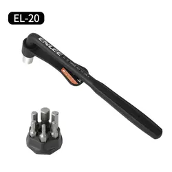 Compact Bicycle Torque Wrench with Bit Set - Portable Allen Key Tool for Efficient Bike Repairs (EL-20)