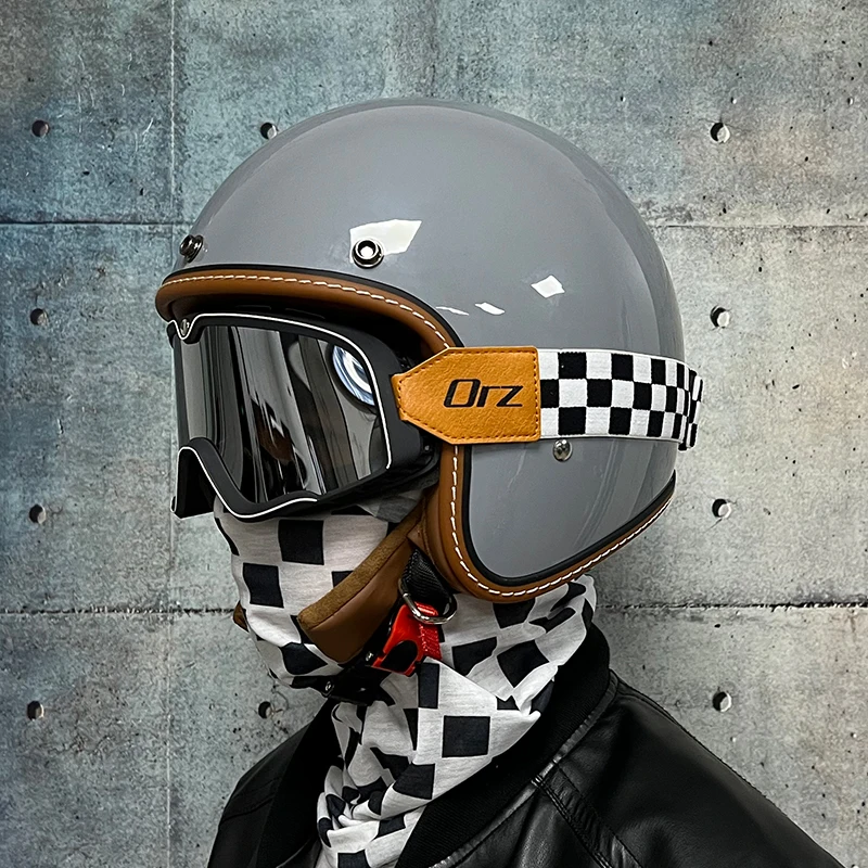 Personalized Pattern Carbon Fiber Retro Motorcycle Helmets 3/4 Open Face  Capacete Vintage Half Helmet Casco Scooter Uomo - AliExpress