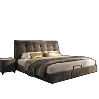 Chambre à coucher lits fantaisie minimaliste cadre moderne lits de luxe tables de nuit uniques Muebles Para El Hogar meubles de maison accessoires 6