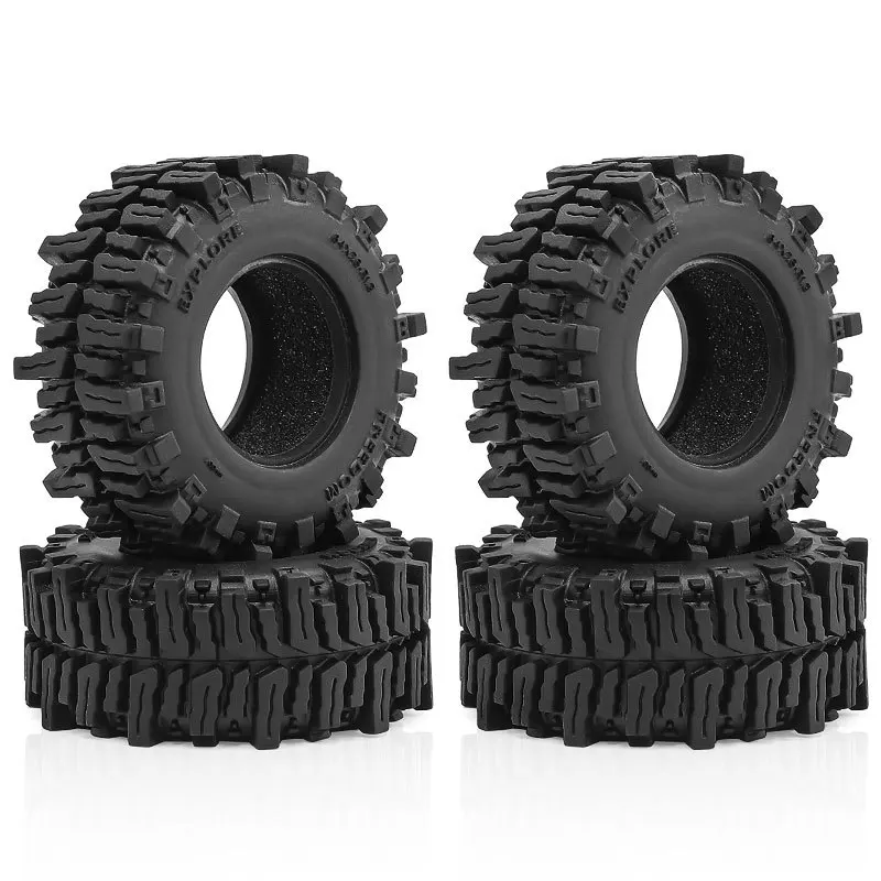 Gomme 1/18 Axial Trx4m Scx24 Pneumatici In Gomma Morbida Per Modellini RC 1/18 1/24 - 4PCS Gomma Morbida 58mm - Foto 2