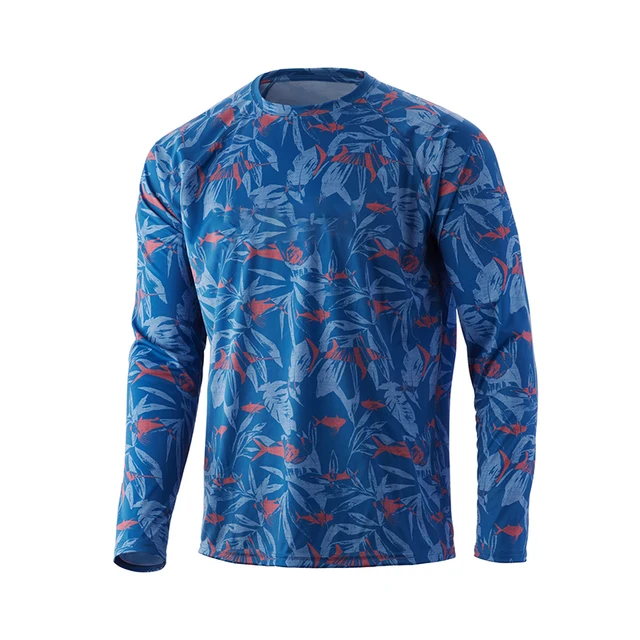 Man T Shirt Long Sleeve Fishing Shirt - Breathable, UV Protection Outdoor  Sports Crewneck Tops,Running Sun Protection TShirt 6XL - AliExpress